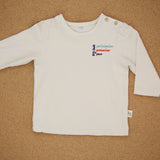 Langarmshirt mit Kinderrechte-Stickerei