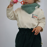 Langarmshirt mit Kinderrechte-Stickerei