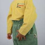 Langarmshirt mit Kinderrechte-Stickerei