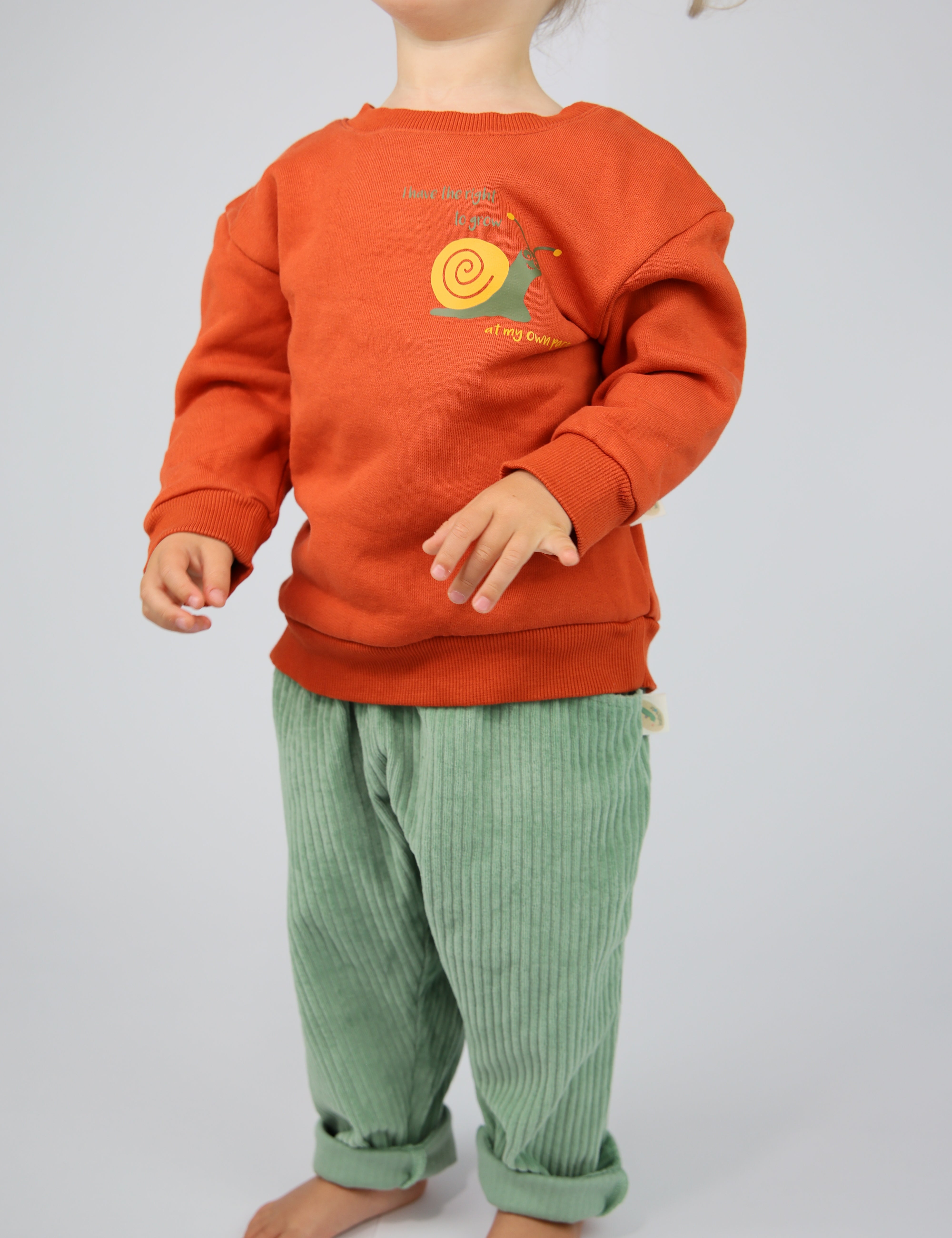 Baby Sweater mit Schnecke