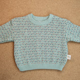 Mini-Herzen Strick-Pullover