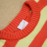 gestreifter Strick-Pullover