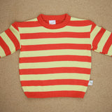 gestreifter Strick-Pullover